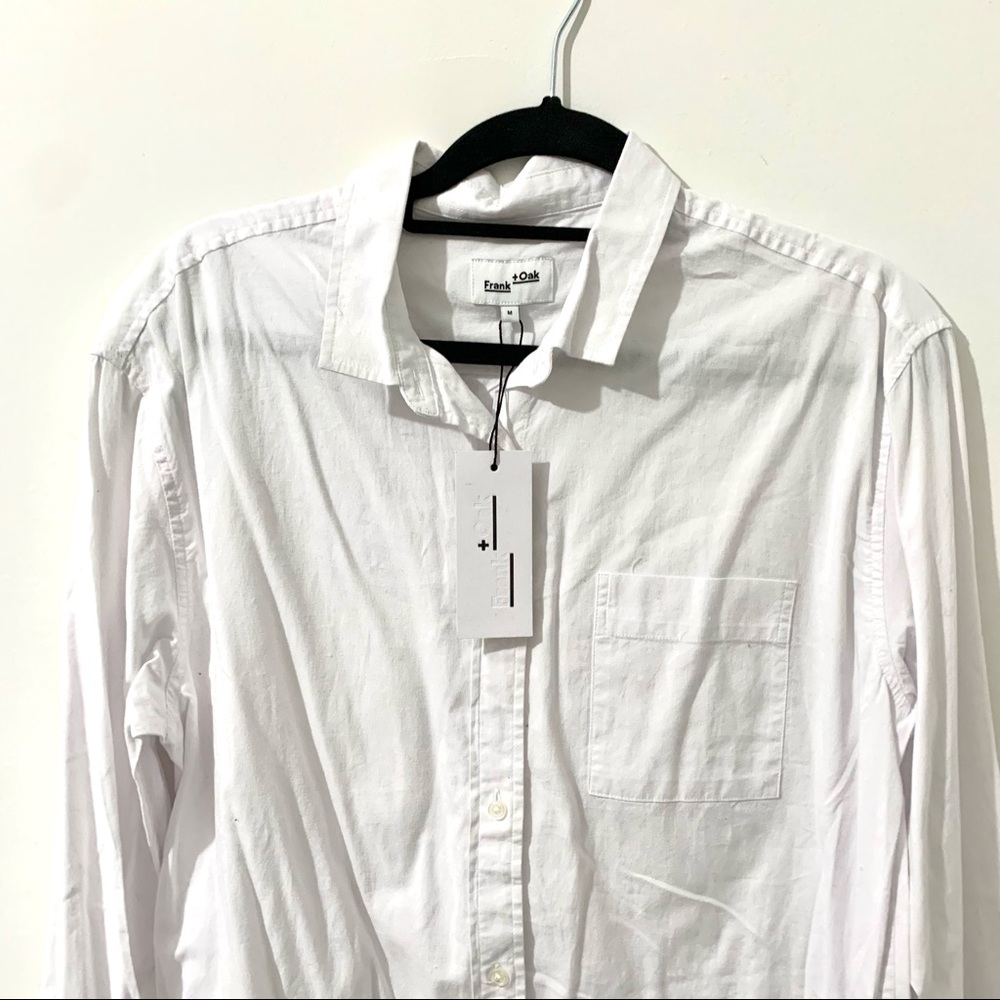 NEW FRANK AND OAK OVERSIZED COTTON POPLIN SHIRT DRESS - Picture 4 of 9